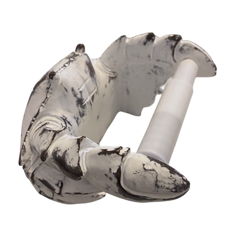 Crab Wall Mount Toilet Paper Roll Holder - Unique Decorative Rustic Nautical - Picture 12 of 13